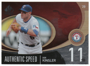 Ian Kinsler - Texas Rangers - Authentic Speed (MLB Baseball Card) 2007 Upper Deck SP Authentic # AS-25 Mint