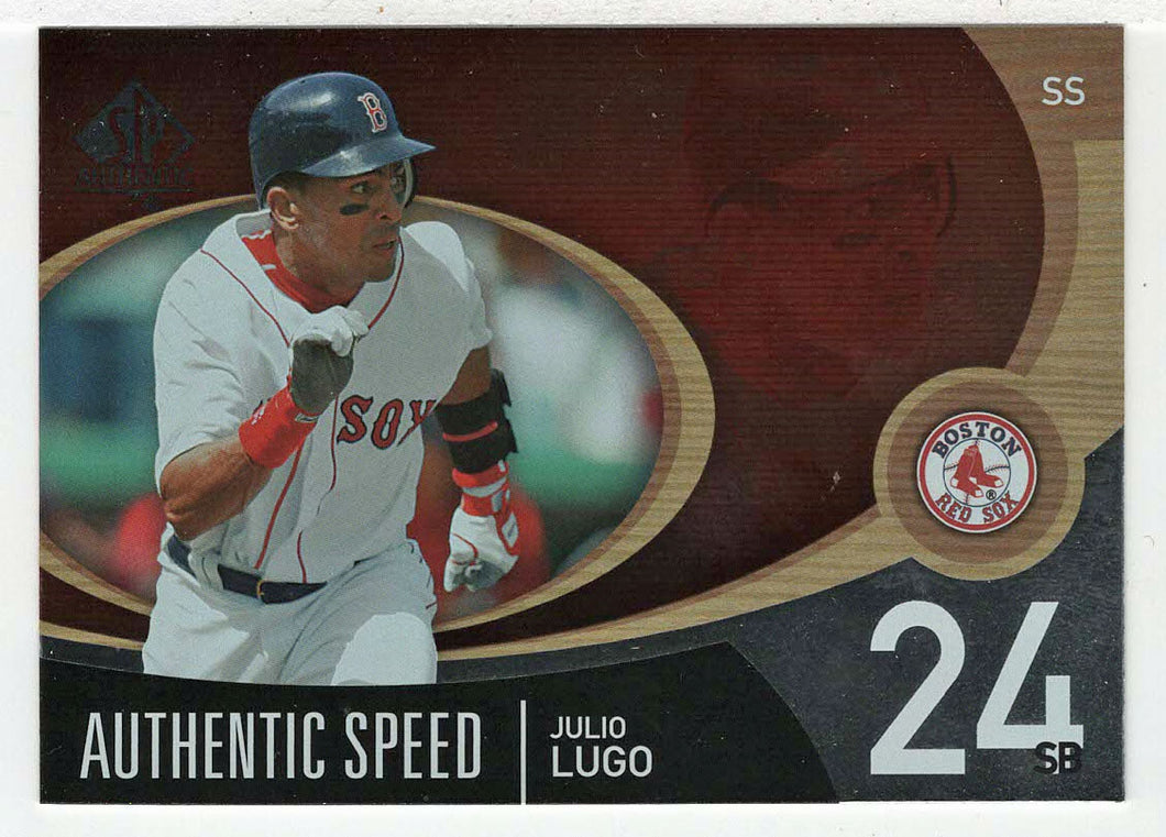 Julio Lugo - Boston Red Sox - Authentic Speed (MLB Baseball Card) 2007 Upper Deck SP Authentic # AS-32 Mint