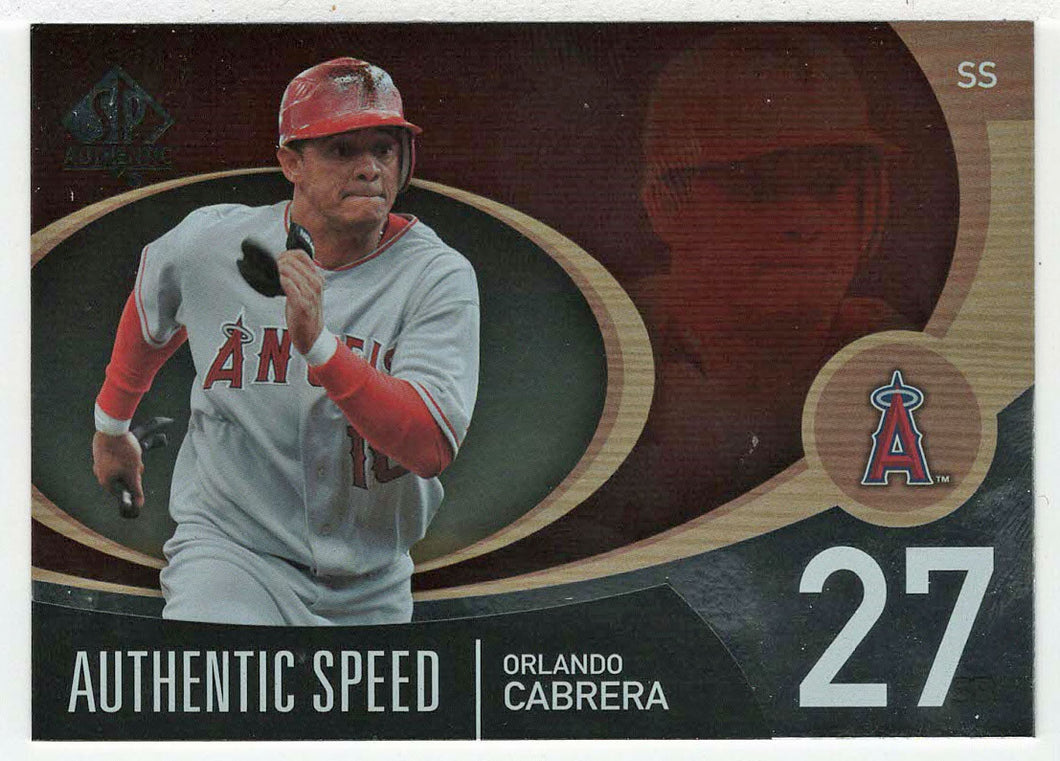 Orlando Cabrera - Los Angeles Angels - Authentic Speed (MLB Baseball Card) 2007 Upper Deck SP Authentic # AS-38 Mint