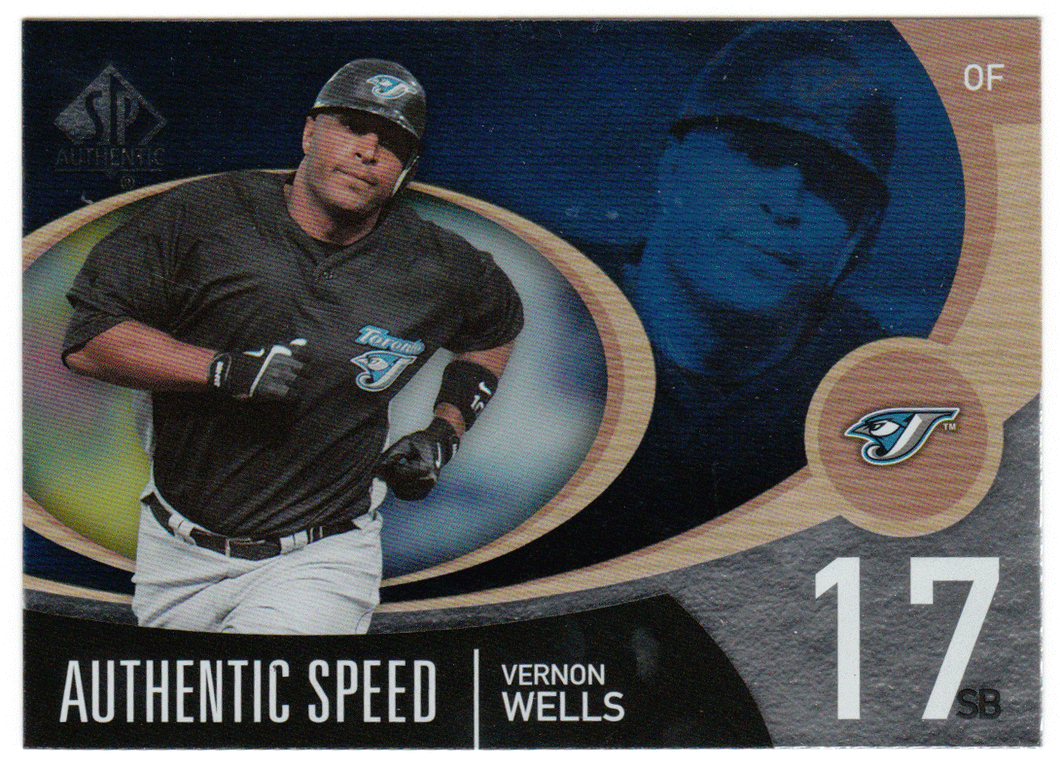 Vernon Wells - Toronto Blue Jays - Authentic Speed (MLB Baseball Card) 2007 Upper Deck SP Authentic # AS-49 Mint