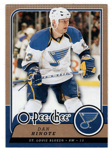 Dan Hinote - St. Louis Blues (NHL Hockey Card) 2008-09 O-Pee-Chee # 2 Mint