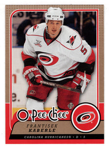 Frantisek Kaberle - Carolina Hurricanes (NHL Hockey Card) 2008-09 O-Pee-Chee # 4 Mint