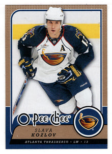 Slava Kozlov - Atlanta Thrashers (NHL Hockey Card) 2008-09 O-Pee-Chee # 17 Mint