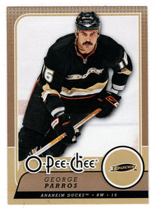 George Parros - Anaheim Ducks (NHL Hockey Card) 2008-09 O-Pee-Chee # 55 Mint