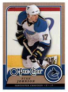 Ryan Johnson - Vancouver Canucks (NHL Hockey Card) 2008-09 O-Pee-Chee # 78 Mint