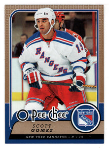 Scott Gomez - New York Rangers (NHL Hockey Card) 2008-09 O-Pee-Chee # 102 Mint