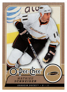 Mathieu Schneider - Anaheim Ducks (NHL Hockey Card) 2008-09 O-Pee-Chee # 113 Mint