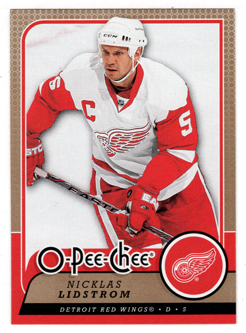 Nicklas Lidstrom - Detroit Red Wings (NHL Hockey Card) 2008-09 O-Pee-Chee # 131 Mint