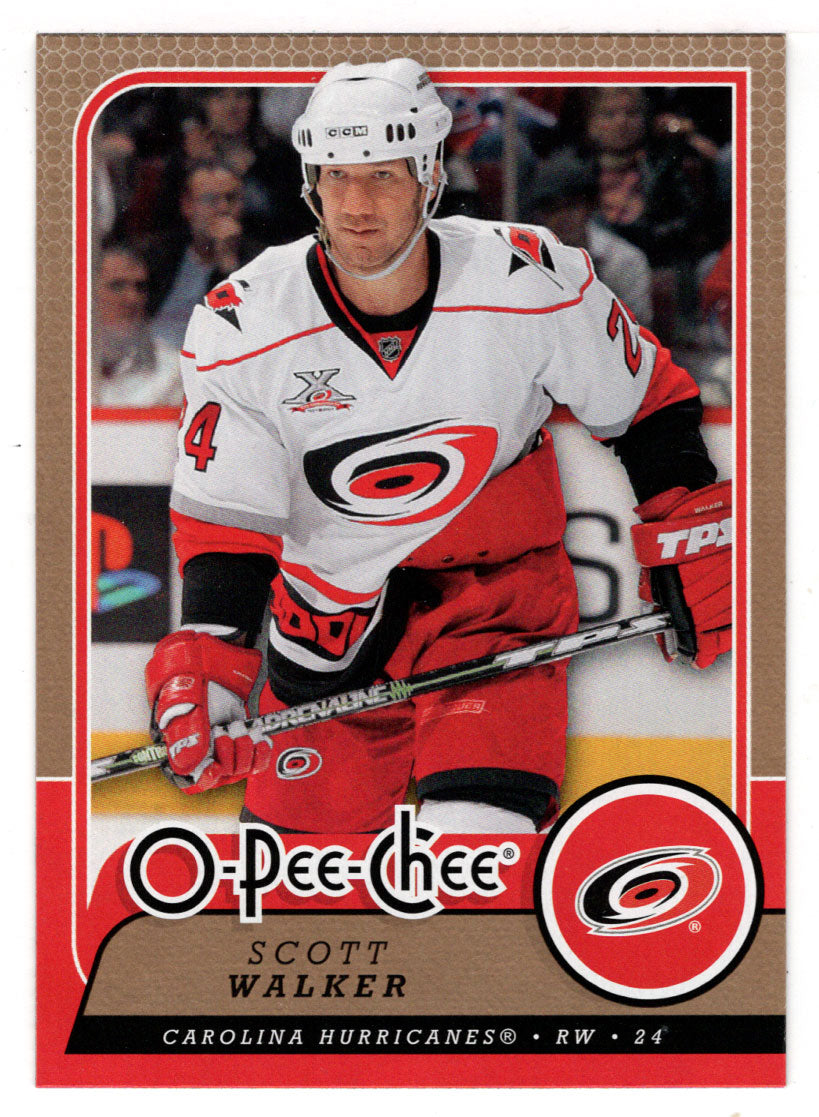 Scott Walker - Carolina Hurricanes (NHL Hockey Card) 2008-09 O-Pee-Chee # 148 Mint