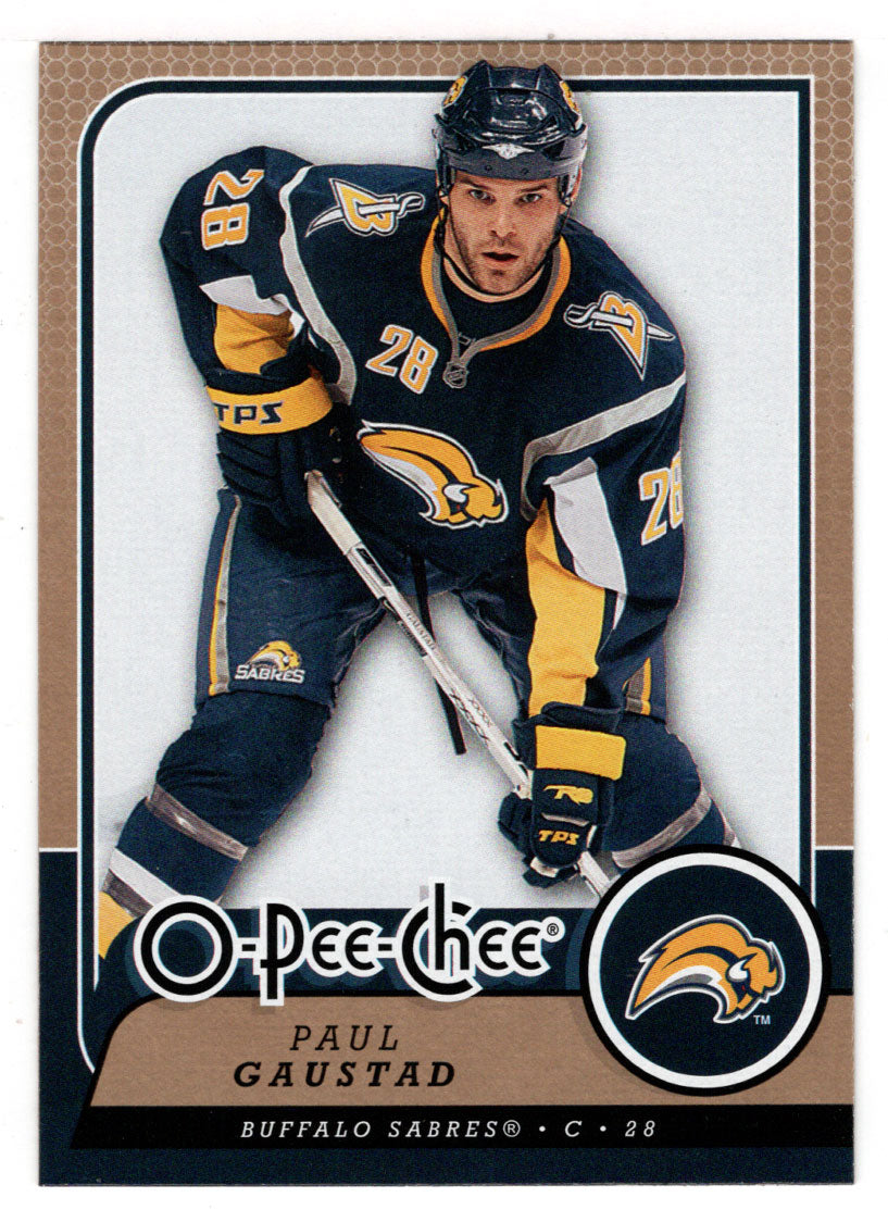 Paul Gaustad - Buffalo Sabres (NHL Hockey Card) 2008-09 O-Pee-Chee # 182 Mint