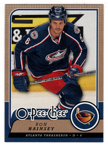 Ron Hainsey - Atlanta Thrashers (NHL Hockey Card) 2008-09 O-Pee-Chee # 252 Mint