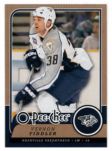 Vernon Fiddler - Nashville Predators (NHL Hockey Card) 2008-09 O-Pee-Chee # 305 Mint