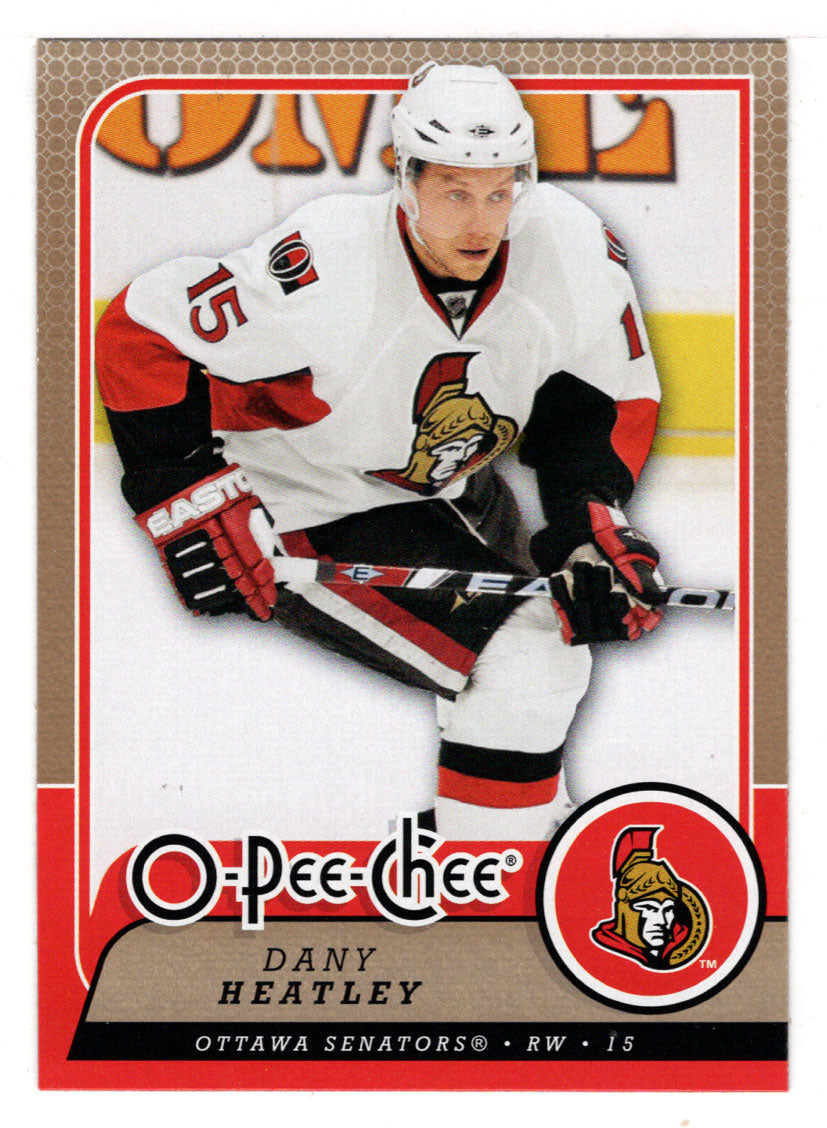 Dany Heatley - Ottawa Senators (NHL Hockey Card) 2008-09 O-Pee-Chee # 309 Mint