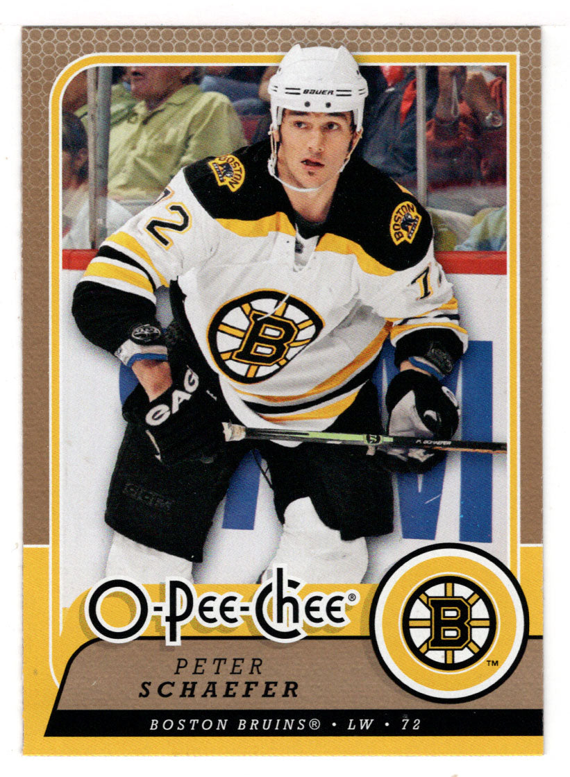 Peter Schaefer - Boston Bruins (NHL Hockey Card) 2008-09 O-Pee-Chee # 334 Mint