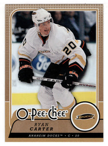 Ryan Carter - Anaheim Ducks (NHL Hockey Card) 2008-09 O-Pee-Chee # 336 Mint