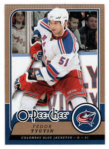 Fedor Tyutin - Columbus Blue Jackets (NHL Hockey Card) 2008-09 O-Pee-Chee # 458 Mint