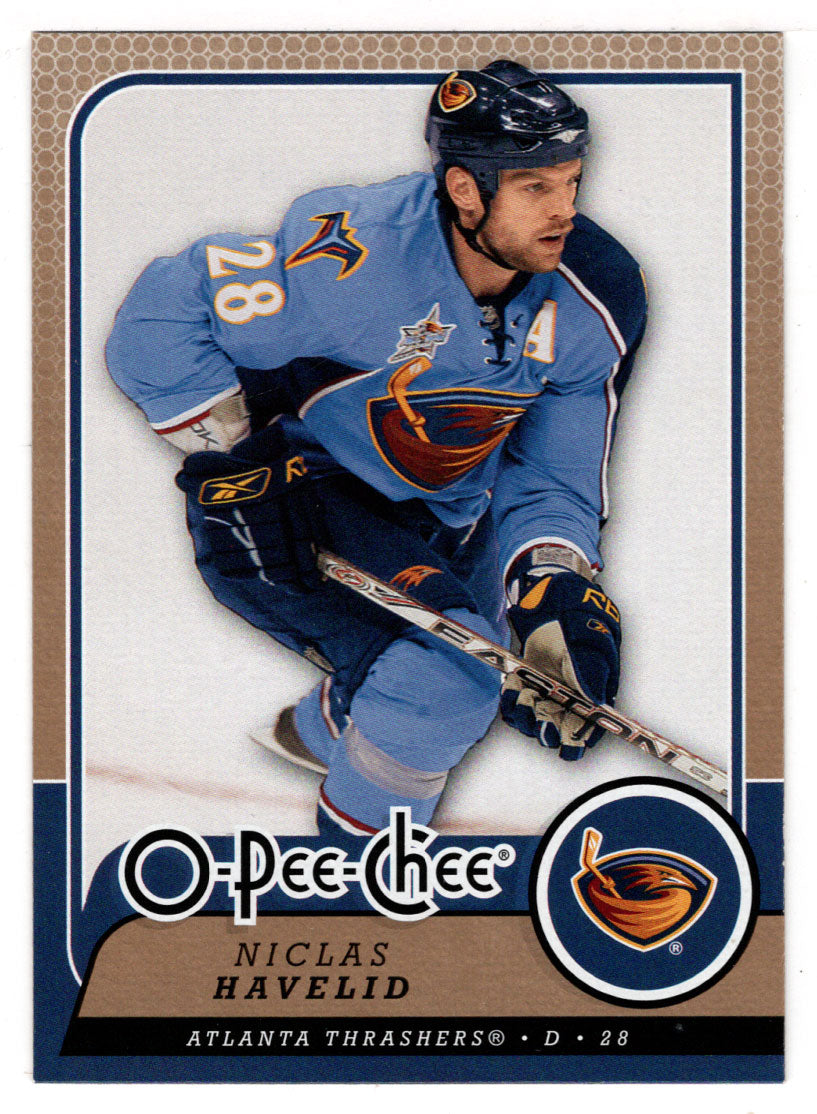 Niclas Havelid - Atlanta Thrashers (NHL Hockey Card) 2008-09 O-Pee-Chee # 470 Mint