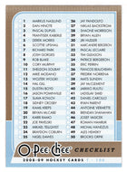 Checklist # 1 (# 1 - # 100) (NHL Hockey Card) 2008-09 O-Pee-Chee # 496 Mint