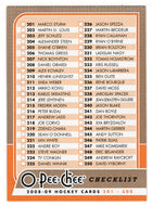 Checklist # 3 (# 201 - # 300) (NHL Hockey Card) 2008-09 O-Pee-Chee # 498 Mint