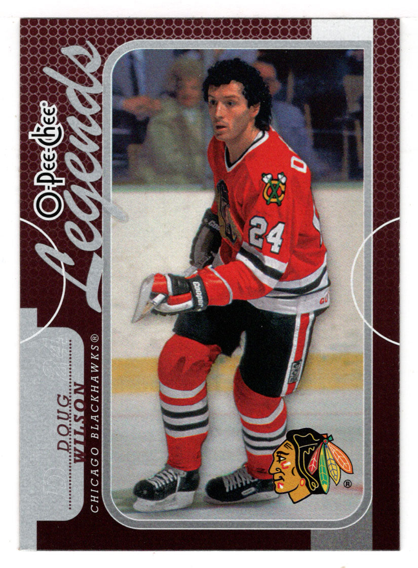 Doug Wilson - Chicago Blackhawks - Legends (NHL Hockey Card) 2008-09 O-Pee-Chee # 568 Mint