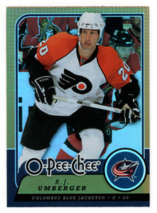 R.J. Umberger - Columbus Blue Jackets (NHL Hockey Card) 2008-09 O-Pee-Chee GOLD # 286 Mint