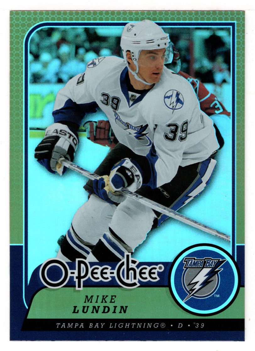 Mike Lundin - Tampa Bay Lightning (NHL Hockey Card) 2008-09 O-Pee-Chee GOLD # 375 Mint