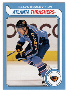 Slava Kozlov - Atlanta Thrashers (NHL Hockey Card) 2008-09 O-Pee-Chee 1979-80 Retro # 17 Mint