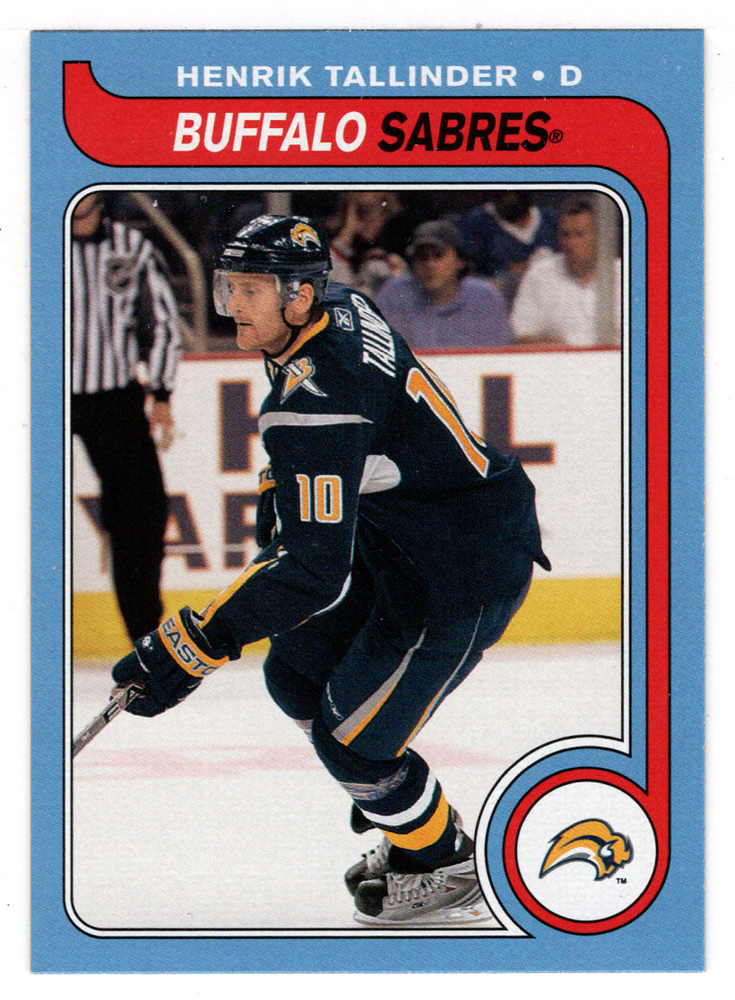 Henrik Tallinder - Buffalo Sabres (NHL Hockey Card) 2008-09 O-Pee-Chee 1979-80 Retro # 165 Mint