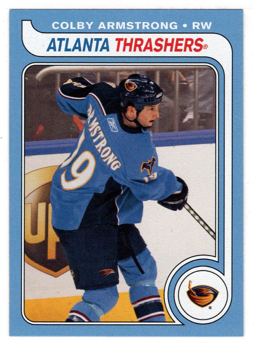 Colby Armstrong - Atlanta Thrashers (NHL Hockey Card) 2008-09 O-Pee-Chee 1979-80 Retro # 335 Mint