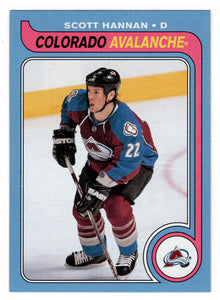 Scott Hannan - Colorado Avalanche (NHL Hockey Card) 2008-09 O-Pee-Chee 1979-80 Retro # 387 Mint