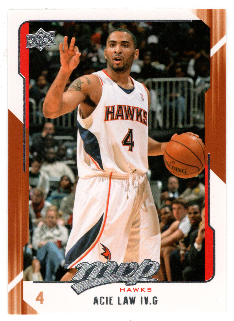 Acie Law - Atlanta Hawks (NBA Basketball Card) 2008-09 Upper Deck MVP # 3 Mint