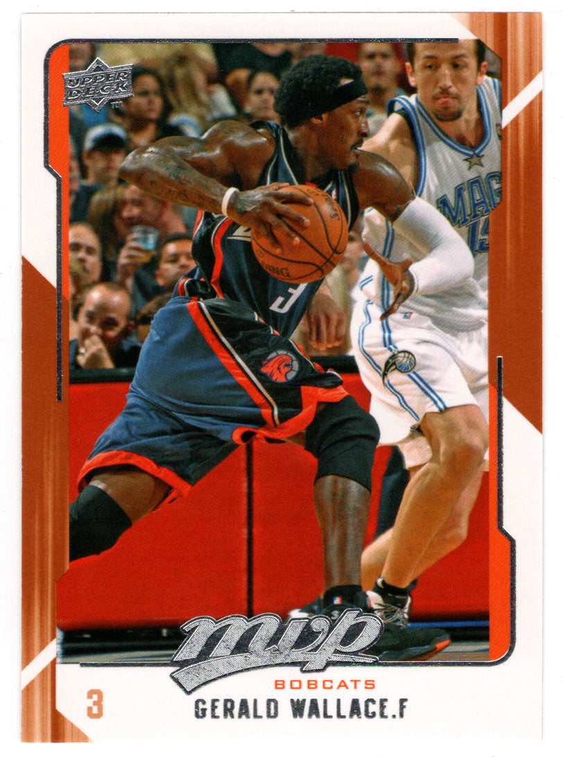 Gerald Wallace - Charlotte Bobcats (NBA Basketball Card) 2008-09 Upper Deck MVP # 17 Mint