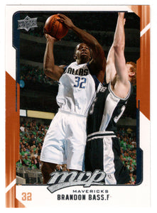 Brandon Bass - Dallas Mavericks (NBA Basketball Card) 2008-09 Upper Deck MVP # 35 Mint