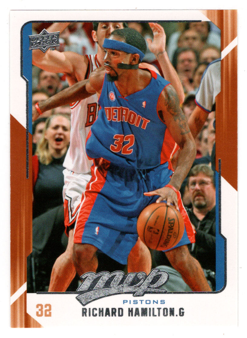 Richard Hamilton - Detroit Pistons (NBA Basketball Card) 2008-09 Upper Deck MVP # 43 Mint