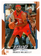 Rasheed Wallace - Detroit Pistons (NBA Basketball Card) 2008-09 Upper Deck MVP # 45 Mint