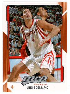 Luis Scola - Houston Rockets (NBA Basketball Card) 2008-09 Upper Deck MVP # 55 Mint