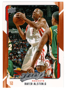 Rafer Alston - Houston Rockets (NBA Basketball Card) 2008-09 Upper Deck MVP # 56 Mint