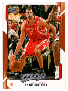 Shane Battier - Houston Rockets (NBA Basketball Card) 2008-09 Upper Deck MVP # 57 Mint