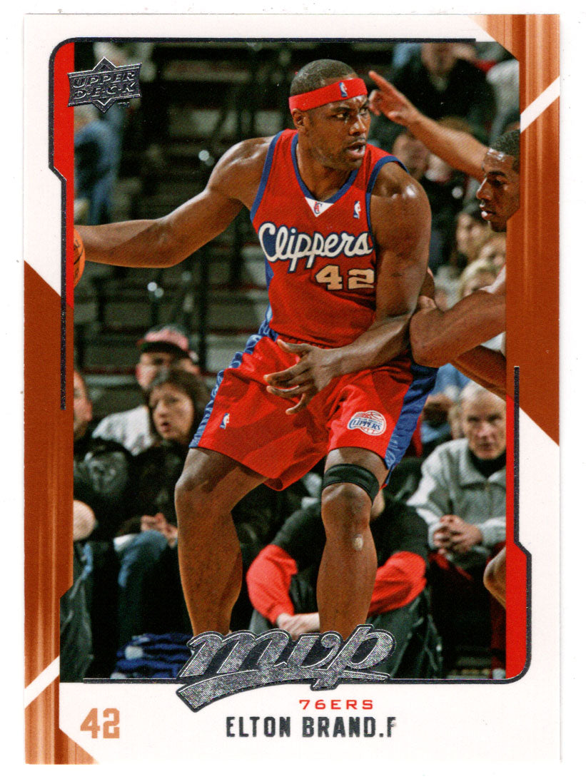 Elton Brand - Philadelphia 76ers (NBA Basketball Card) 2008-09 Upper Deck MVP # 63 Mint