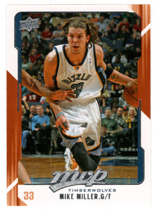 Mike Miller - Minnesota Timberwolves (NBA Basketball Card) 2008-09 Upper Deck MVP # 78 Mint