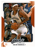 Hakim Warrick - Memphis Grizzlies (NBA Basketball Card) 2008-09 Upper Deck MVP # 79 Mint