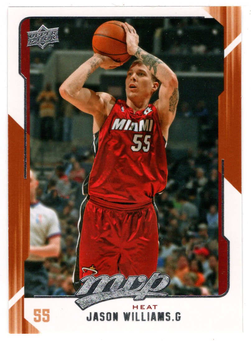 Jason Williams - Miami Heat (NBA Basketball Card) 2008-09 Upper Deck MVP # 83 Mint