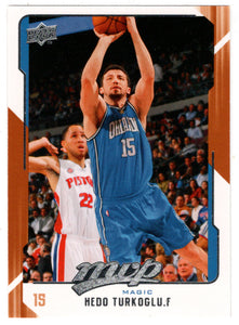 Hedo Turkoglu - Orlando Magic (NBA Basketball Card) 2008-09 Upper Deck MVP # 113 Mint