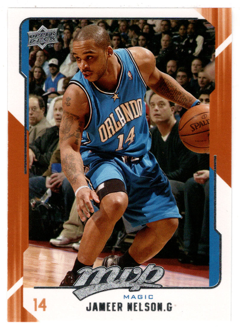 Jameer Nelson - Orlando Magic (NBA Basketball Card) 2008-09 Upper Deck MVP # 115 Mint