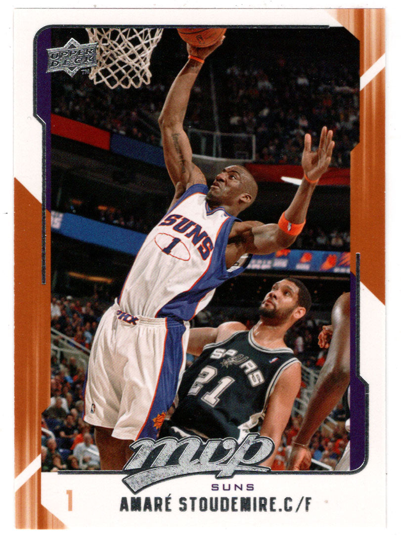 Amare Stoudemire - Phoenix Suns (NBA Basketball Card) 2008-09 Upper Deck MVP # 124 Mint