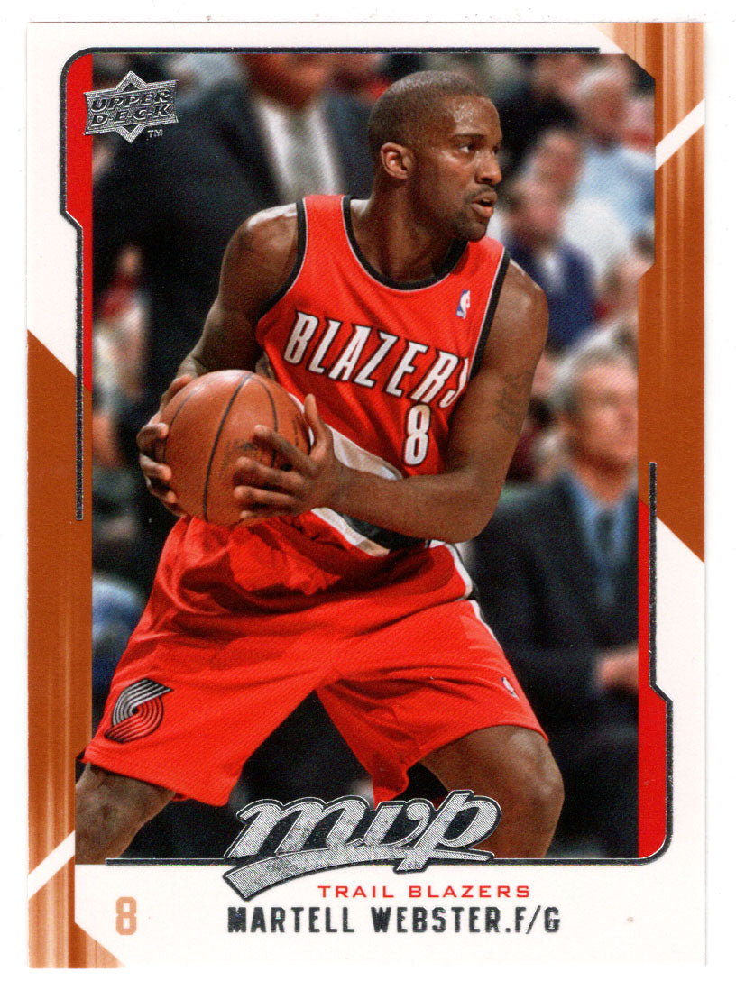 Martell Webster - Portland Trail Blazers (NBA Basketball Card) 2008-09 Upper Deck MVP # 133 Mint