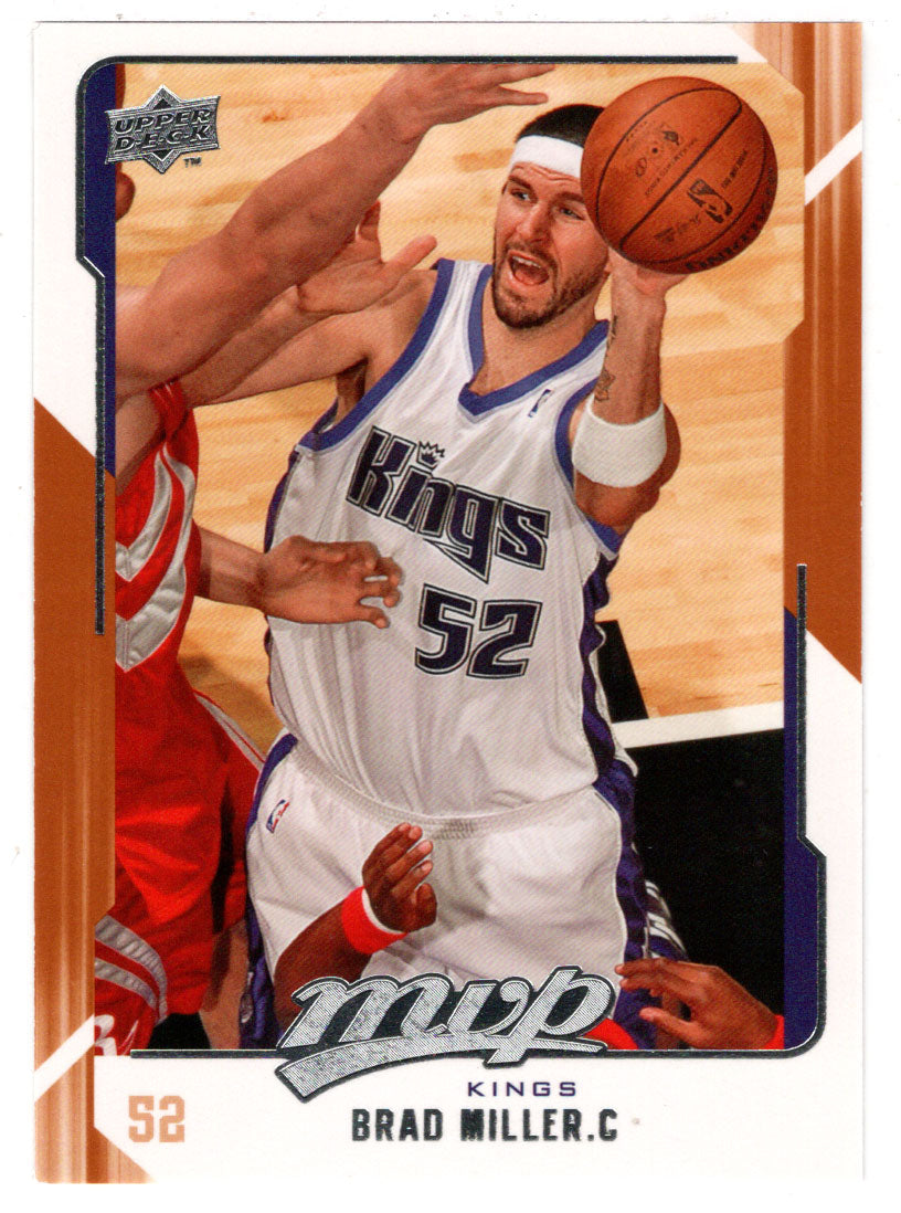 Brad Miller - Sacramento Kings (NBA Basketball Card) 2008-09 Upper Deck MVP # 138 Mint