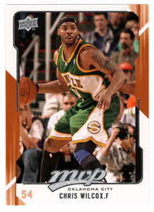 Chris Wilcox - Oklahoma City Thunder (NBA Basketball Card) 2008-09 Upper Deck MVP # 149 Mint