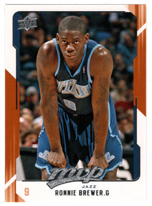 Ronnie Brewer - Utah Jazz (NBA Basketball Card) 2008-09 Upper Deck MVP # 163 Mint