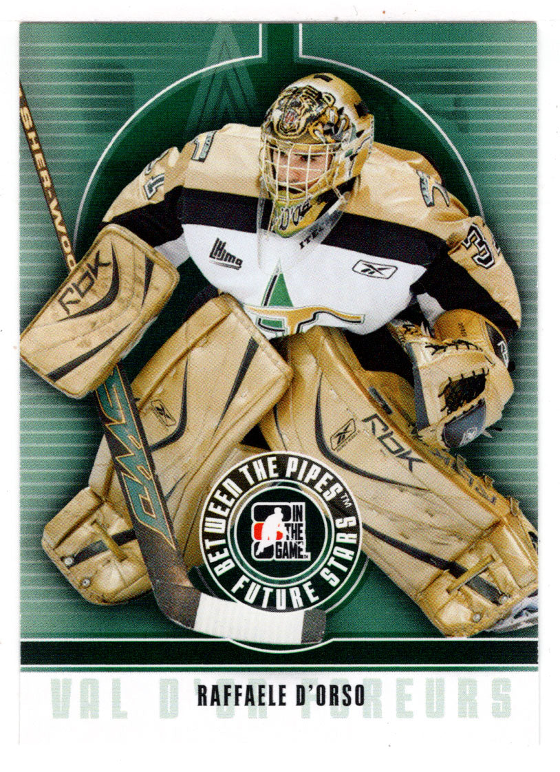 Raffaele D'Orso - Future Stars (NHL - CHL Hockey Card) 2008-09 ITG Between the Pipes # 41 Mint